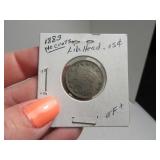 1883 Liberty Head "nocents" V Nickel sleeved