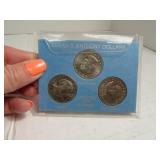 3pc SusanBAnthony MINT $1 Coin SET
