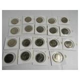 Lot (19) AUish Half Dollars sleeved