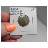 1882 Liberty V Nickel w/o Rays Coin Sleeved