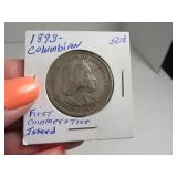 1893 Columbian 1st Issue Comm Silver Half Dollar