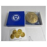 US Treasury MINT 3" T.H. Jefferson Medallion Coin