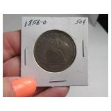 1856o Silver Half Dollar Coin