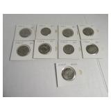 Lot (9) 1980/1999 SusanBAnthony $1 Coins