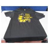 EAT THE WORM Tequila Advertising Liquor T-Shirt Vg