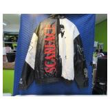 3XL SCARFACE Inlaid Leather Coat NICE