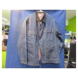 Vtg BIG MAC Denim Button Up Coat Lined Early