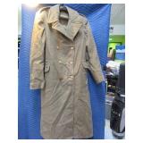 Vtg 1952 Military Wool Full Length Coat NICE
