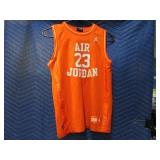 Vtg AIR JORDAN YouthM Orange Tank Jersey
