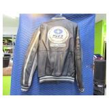 POLARIS  50yr Leather Button Up L Coat Jacket NICE