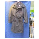 Mens Black sz40S Trenchcoat