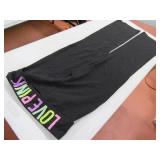 I LOVE PINK V.S. Black WomensL SweatPants