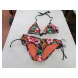 New MUSSINO womensS 2pc Flower Hipster Swimsuit