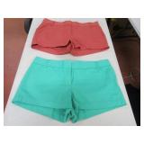 Lot (2) J CREW CHINO Womens10 Summer Shorts EXC
