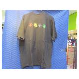 Pot Themed SPIRITUAL THING Vtg XXL Black TShirt