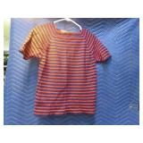 Vtg JOSEPH MAGNIN Italy Wool Striped Early Shirt