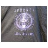 JOURNEY 2005 "Crew Backstage" Concert XL T Shirt