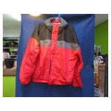 COLUMBIA Red/Blk MensLG MedWgt Jacket Coat EXC