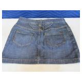H&M Womens10 Denim Short Skirt EXC
