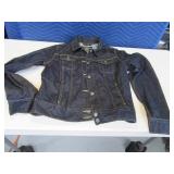 LUCKY BRAND womensLG Denim Coat Jacket EXC