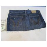 HOLLISTER womens9 Denim Short Skirt