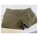J CREW Twill Chino Womens10 Grn Summer Shorts
