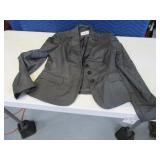 New CALVIN KLEIN womens8 GrayStripe Formal Jacket