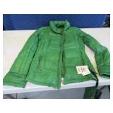 New CALVIN KLEIN womensXS Green Down Coat $245