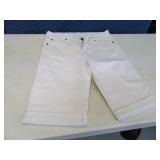 KUT FromTheKloth womens8 White Denim Shorts