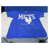 80s NY METS PuffFront XL T-Shirt CHALKLINE