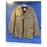 Vtg GRAIS Cabretta Mens sz40 Leather Sport Coat