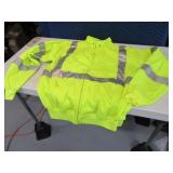 Safety Reflctv mensXL Soft ZipUp Hoodie EXC