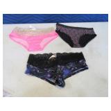 New Lot(3) VIC SECRET Womens Undies XS/S/Med