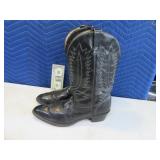 Vtg MASON sz14C Black Cowboy Boots