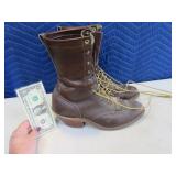JUSTIN sz9.5D mens Work Boots