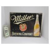 Metal MILLER BEER Man Cave Wall Decor