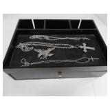 TopOfDresser Organizer w/ (4) Modern Necklaces Jwr