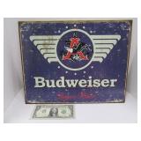 Metal BUDWEISER Man Cave Wall Decor Sign