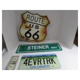 Lot (3) modern Metal Man Cave Wall Decor Signs