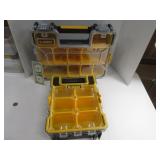 Lot (2) DeWalt Poly Carry Organizers 14"&18" Nice