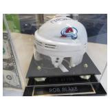 ROB BLAKE Signed CO AVS Mini Helmet w/ Case