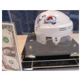 IAN LAPERRIER Signed CO AVS Mini Helmet w/ Case
