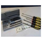 Screwdriver Hand Tool Sets Compact Case & STANLEY