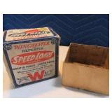 Antique WINCHESTER Paper 2pc Shotgun Shell BOXONLY