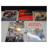 Lot (5) WWII Oversized Hardback Books