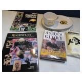 Lot (5) CU BUFFALOES Books~Platter~Poncho