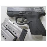 S&W Compact 9mm Black Handgun w/ 2 Magazines