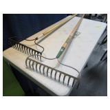 Lot (2) Yard Rakes Yard Tools EXC