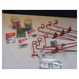 Lot (12) NEW Fishing Tackle Holders~Bait~Hooks~Etc