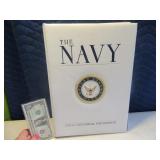THE NAVY Ovrszd Leatherbound Book $$$